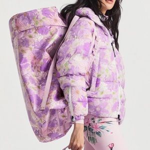 Love Shack Fancy Bogner Fire + Ice Wynn Floral Backpack Duffle Travel Bag